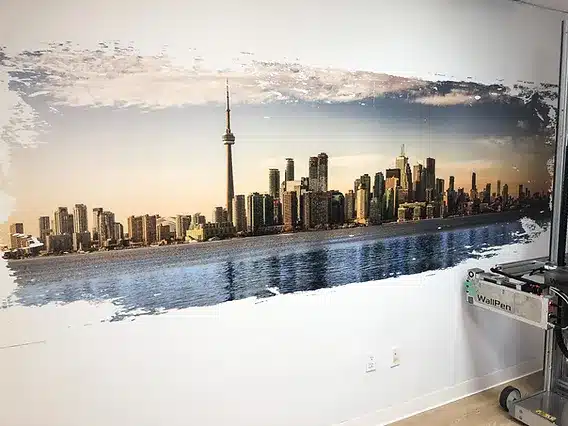 Custom cityscape wall mural — Wall Printing Studios