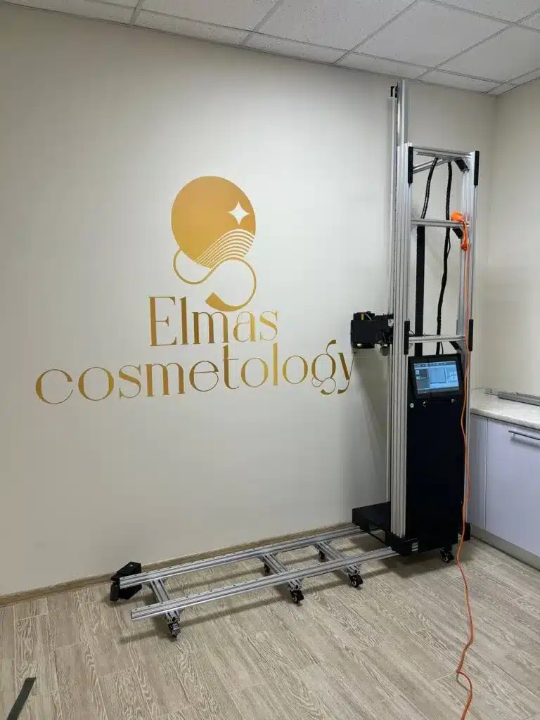 Corporate logo wall printing