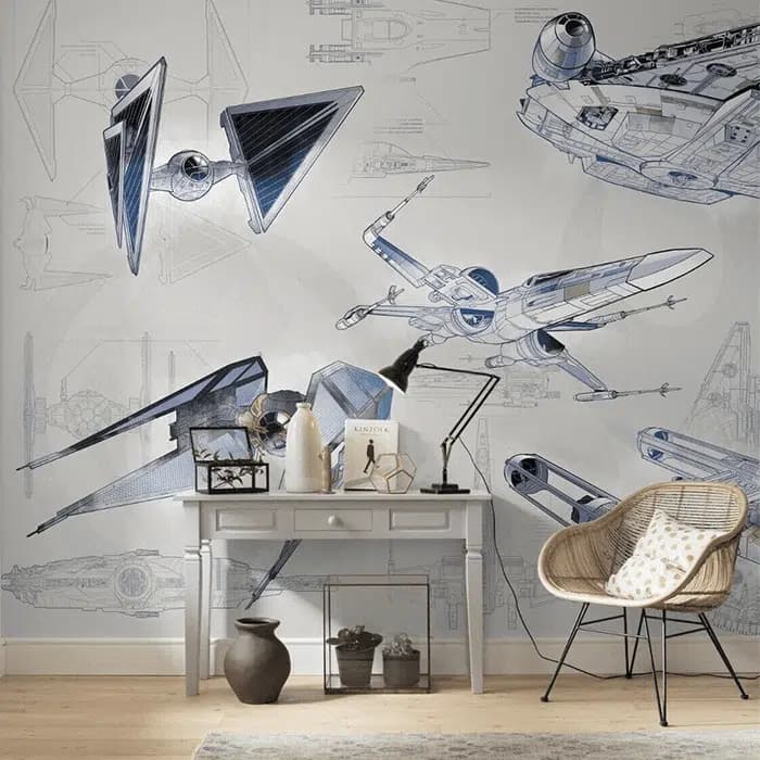 Company timeline wall printing